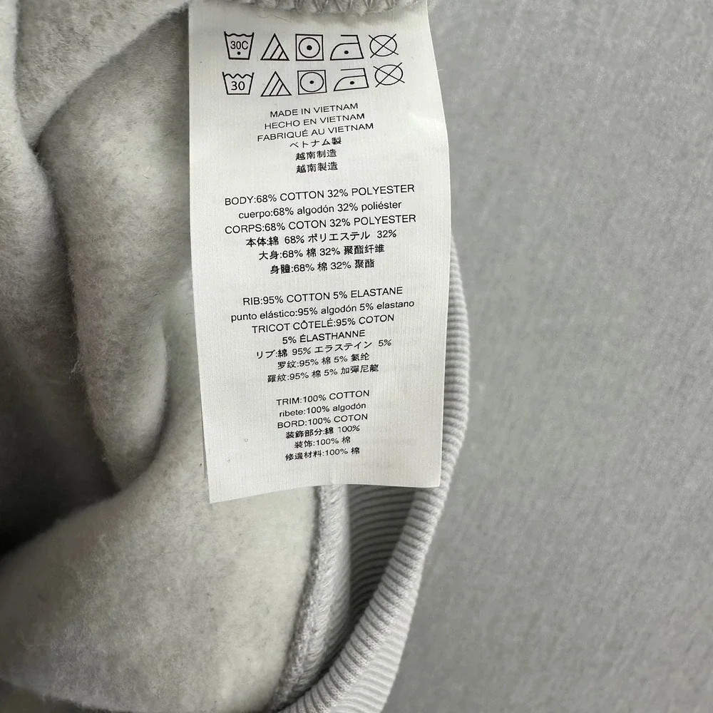 Michael Kors Quarter Zip Mens Large Sweatshirt Black White Colorblock Pullover - Picture 7 of 8